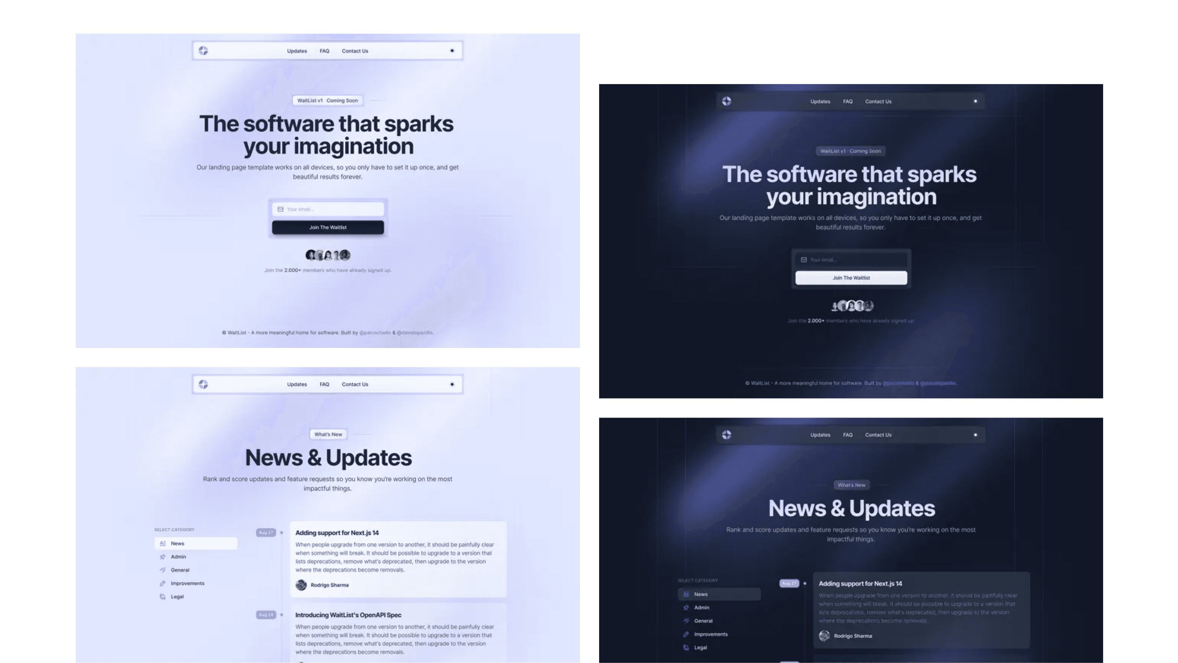 Waitlist - Coming Soon Landing Page Template for Startups