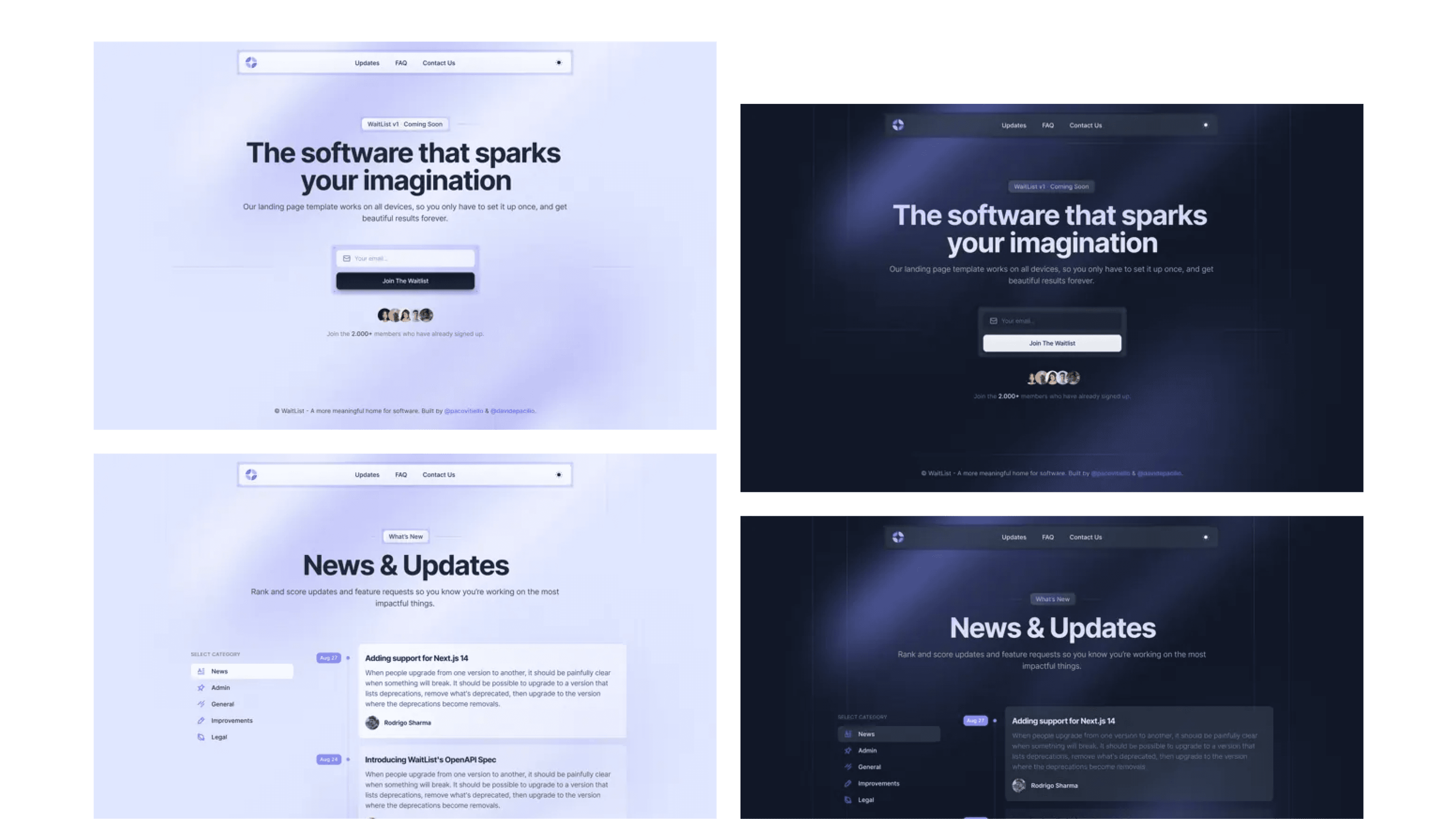 Waitlist - Coming Soon Landing Page Template for Startups
