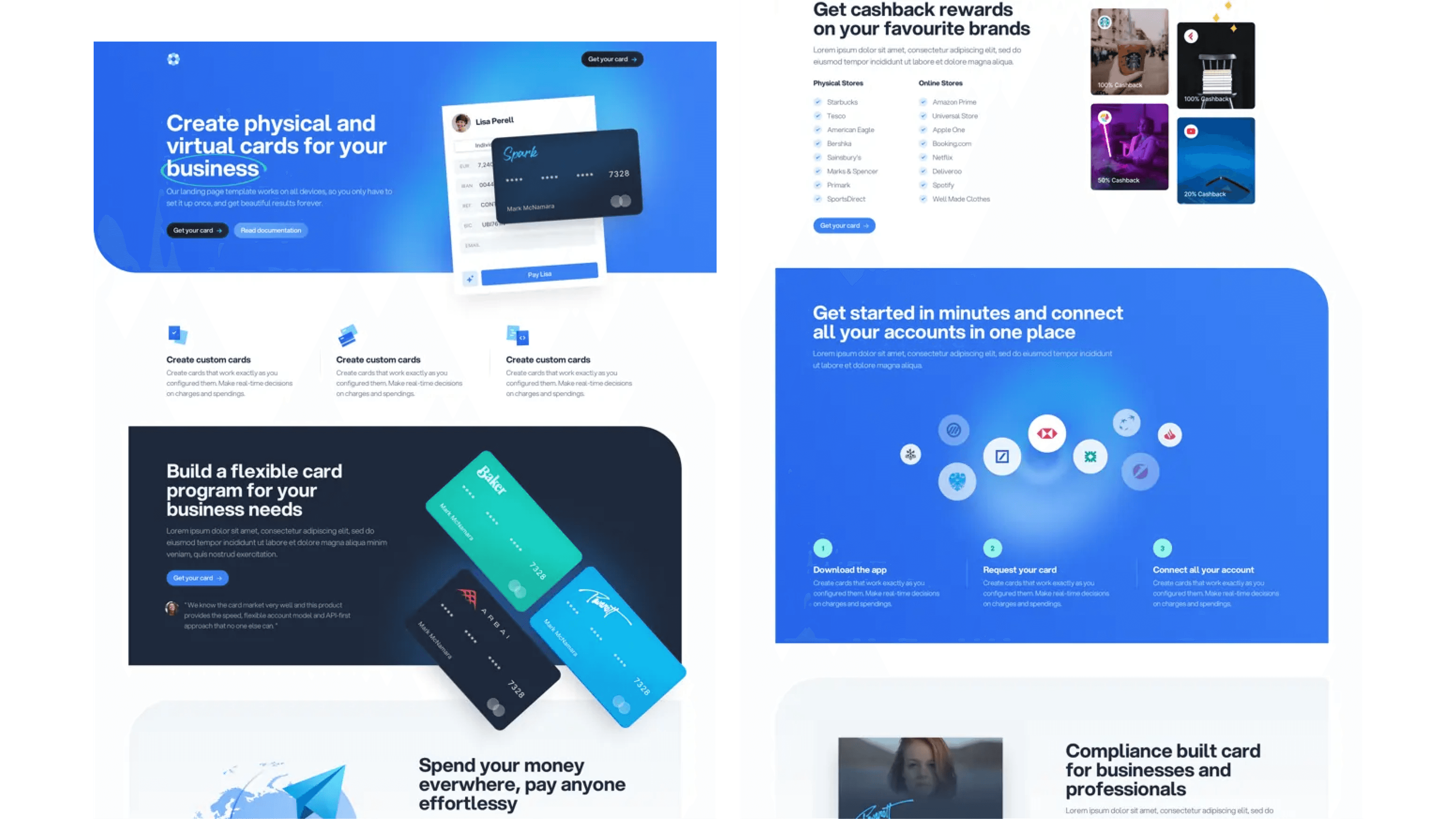 FinTech – Modern Landing Page for Finance Apps