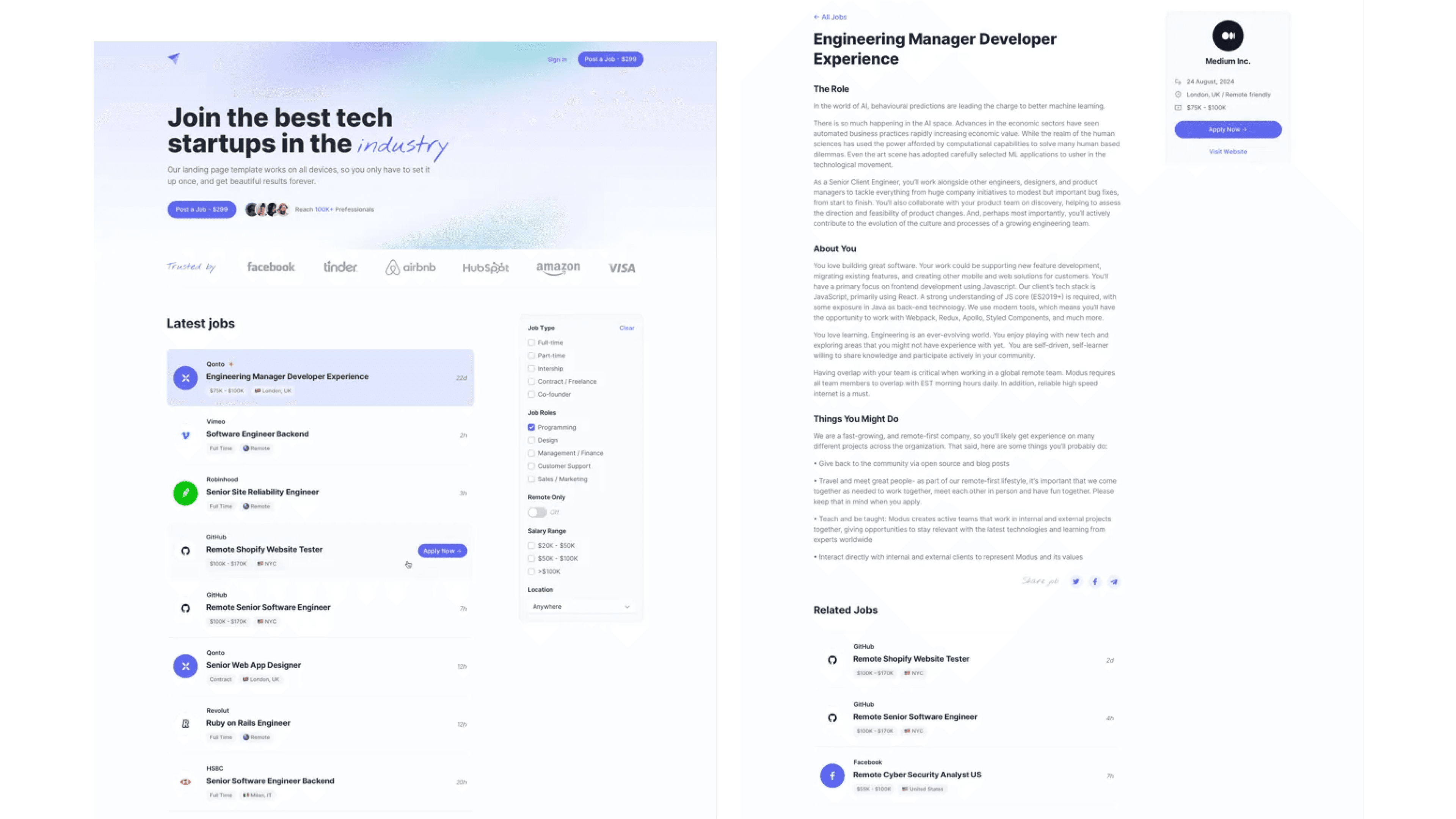 JobBoard – Modern Job Directory Template