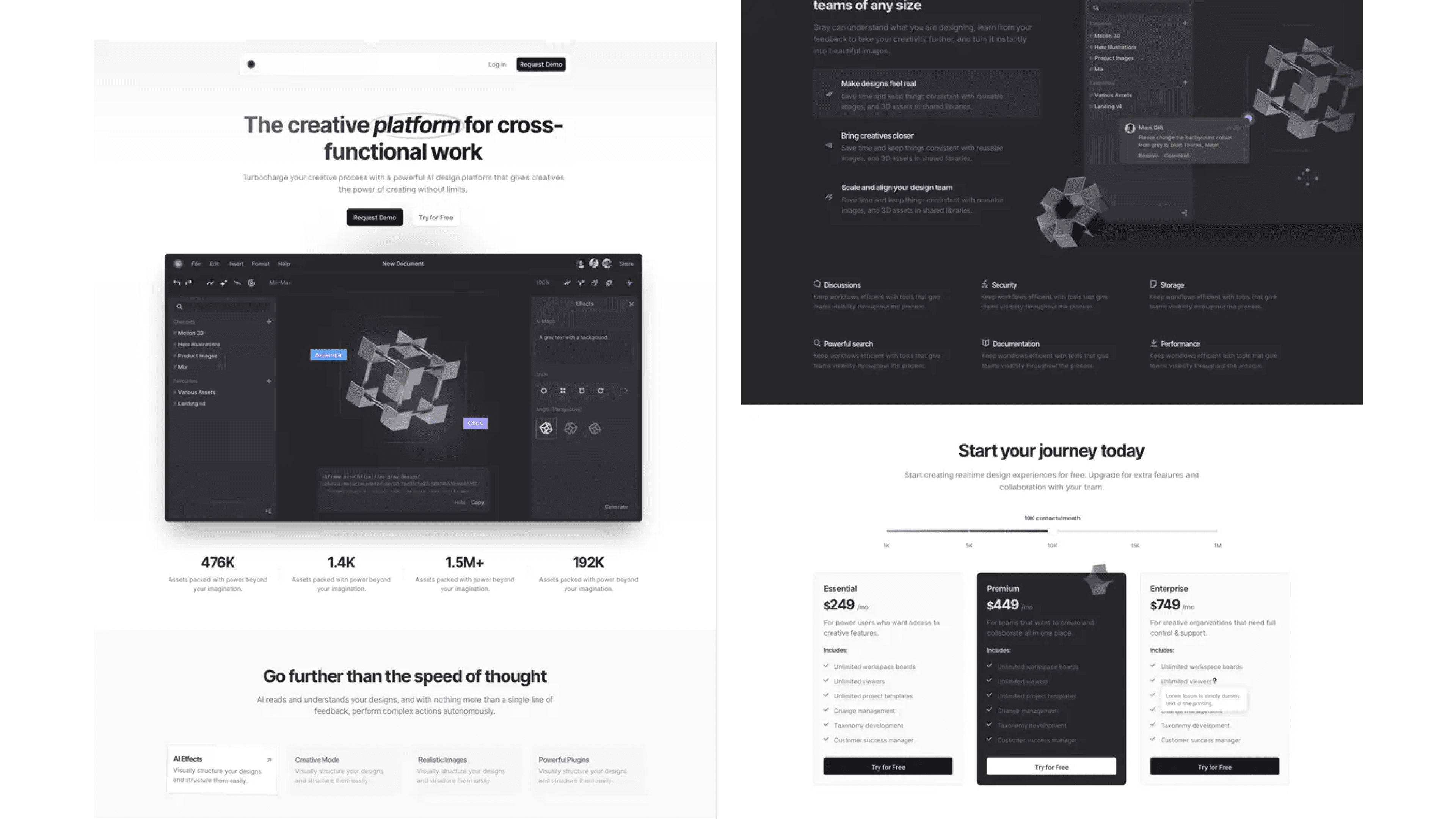 Gray - Minimal Black and White Landing Page