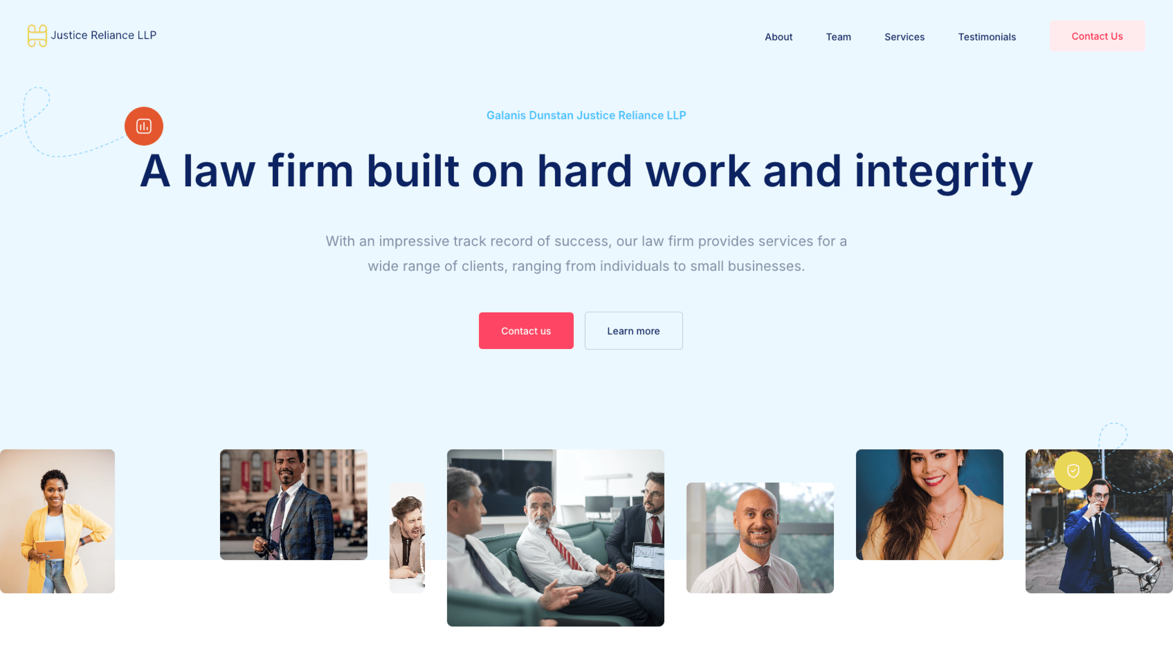 Justice Reliance – Trusted Website Template for Law Firms