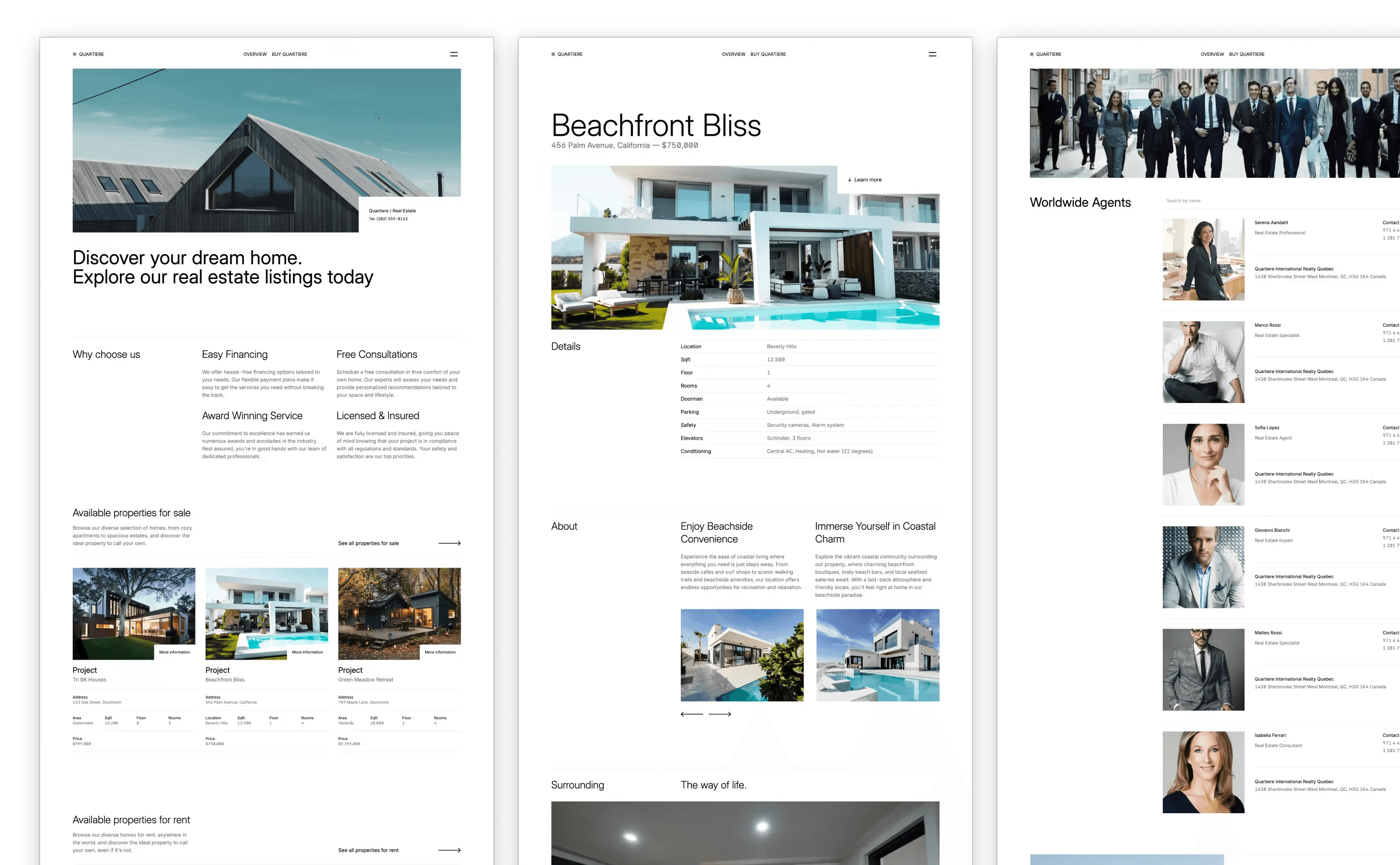 Quartiere – Real Estate Template for Modern Agencies
